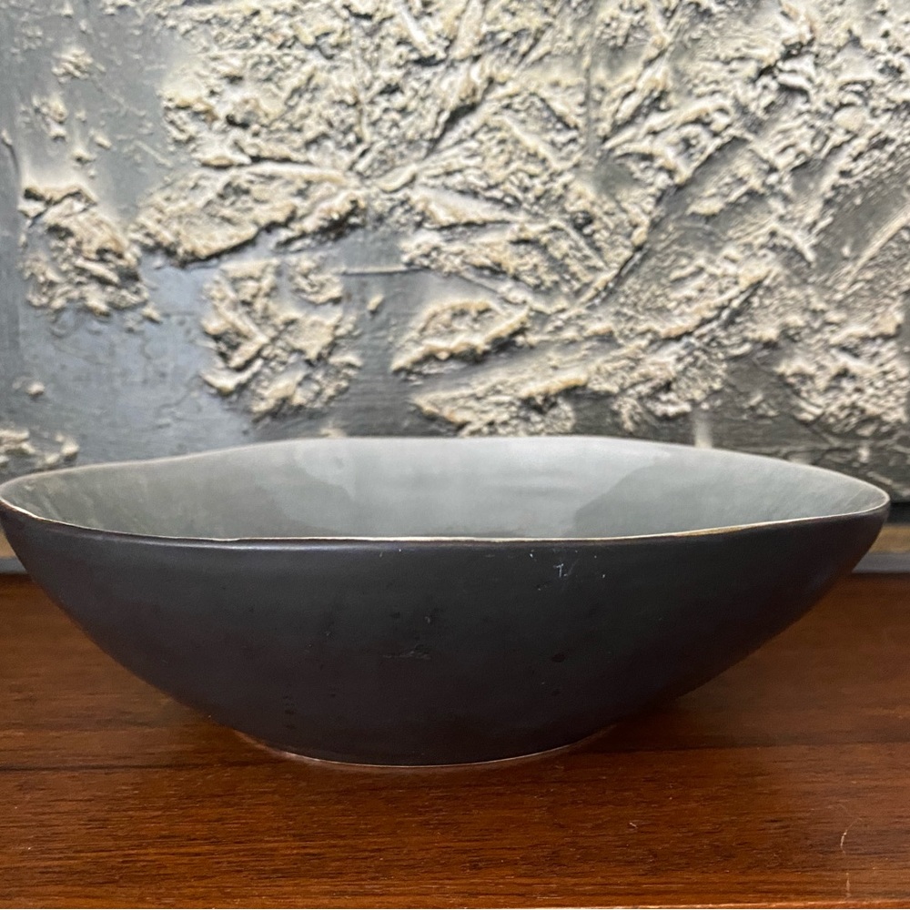 SOLD!! Small Gray Glazed Dish Bowl